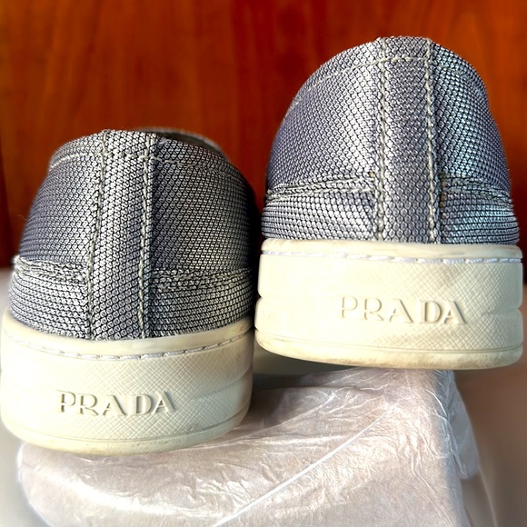 PRADA SLIP-ON SNEAKERS (SIZE 8) - Picture 7 of 9